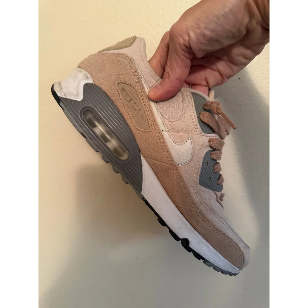 Nike Sneakers Mens 9 Sanddrift Air Max 90 Hemp DA1641-201 Retro Running Shoes